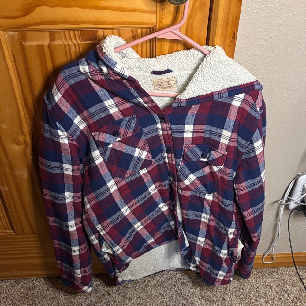 Boston Traders Red and Blue Plaid Jacket